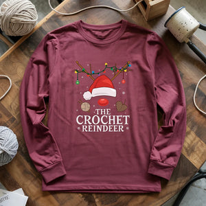 Crochet Reindeer Long Sleeve T-shirt