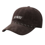 No Way Cord Baseball Cap