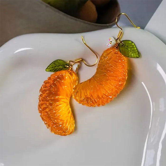 Orange Slice Earrings