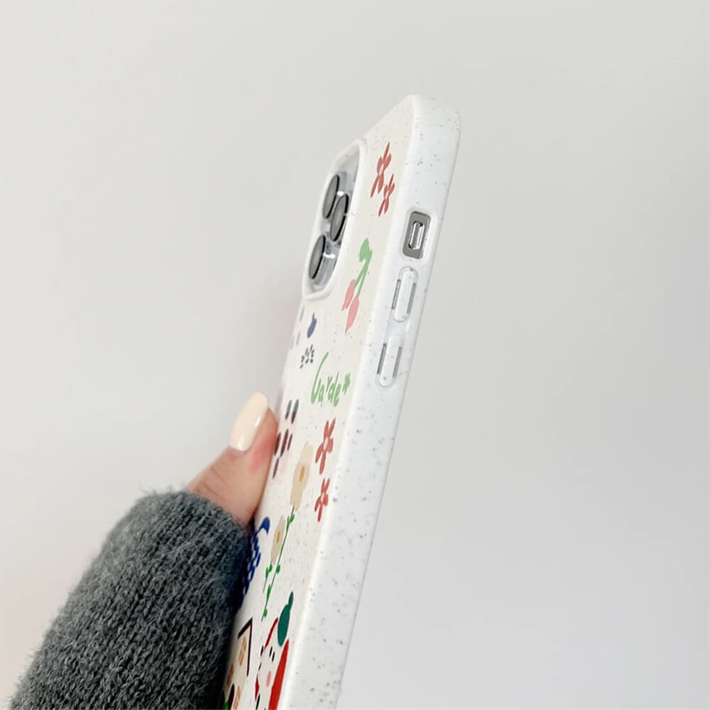 Playful Paws & Petals iPhone Case