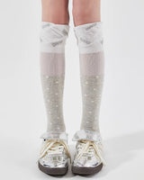 Preppy Polka Dot Knee High Socks