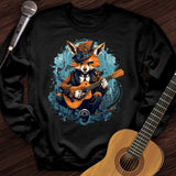 Fox Playing Guitar Crewneck