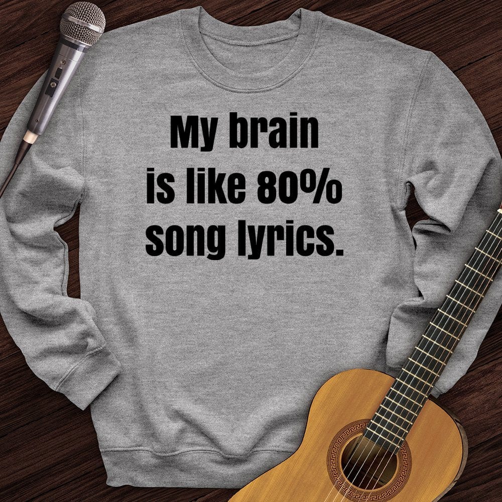 Brain of Lyrics Crewneck
