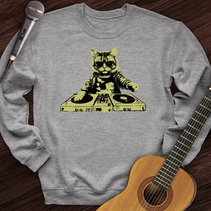 Cat DJ Crewneck