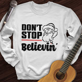 Don't Stop Believing Santa Crewneck