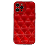 Pop of Red 3D Bubble iPhone Case