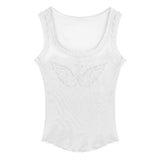 Rhinestone Angel Wings Tank Top