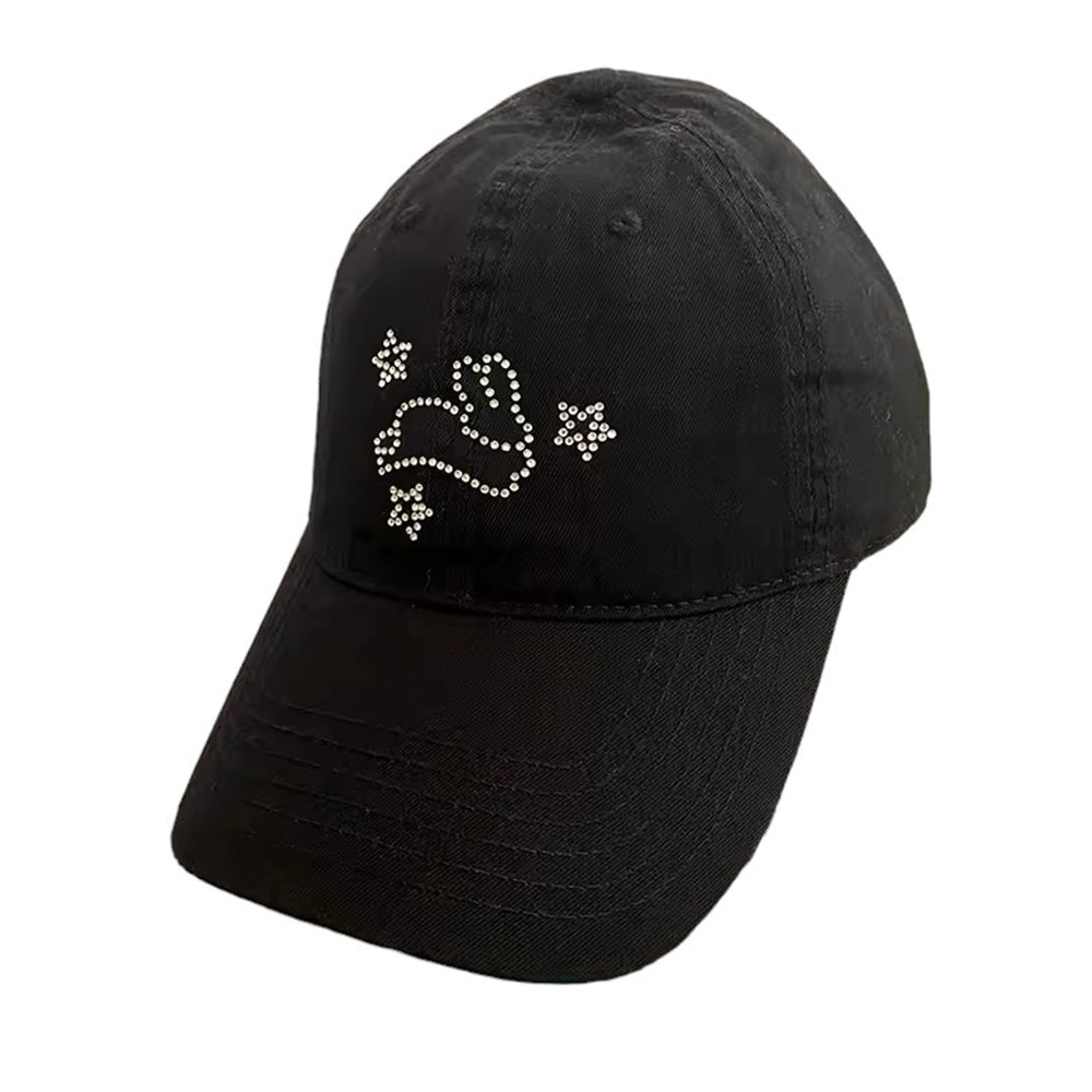 Rhinestone Bunny Y2K Cap