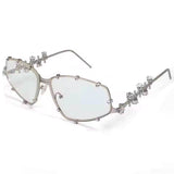 Y2K Rhinestone Rimless Sunglasses