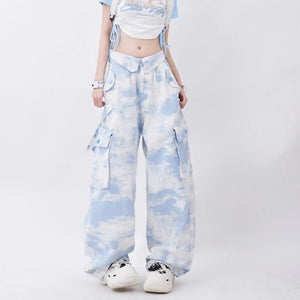Sky Blue Cargo Pants