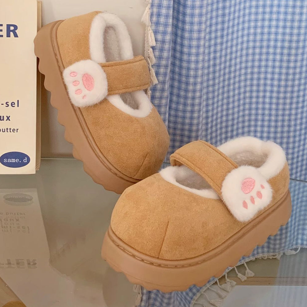 Soft Girl Kitten Platform Mary Janes