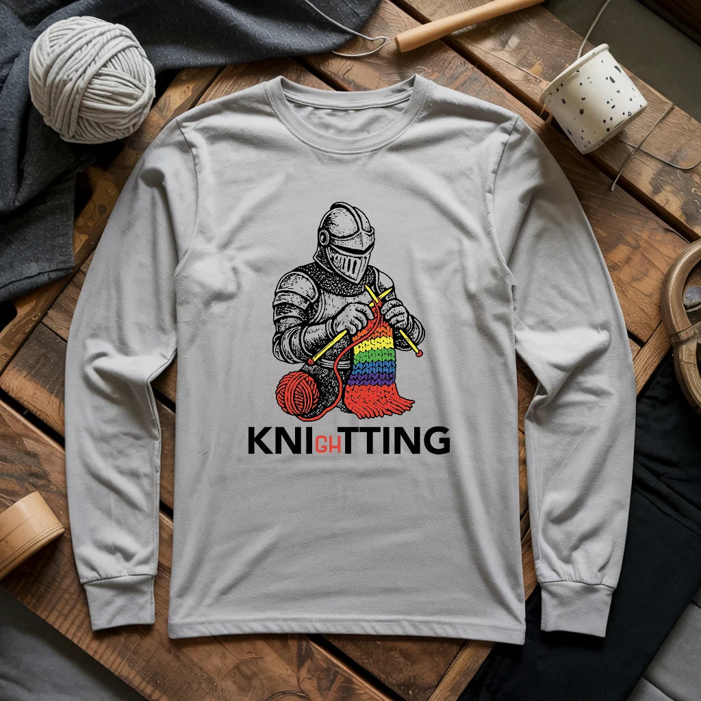 Knight Knitting Long Sleeve T-shirt