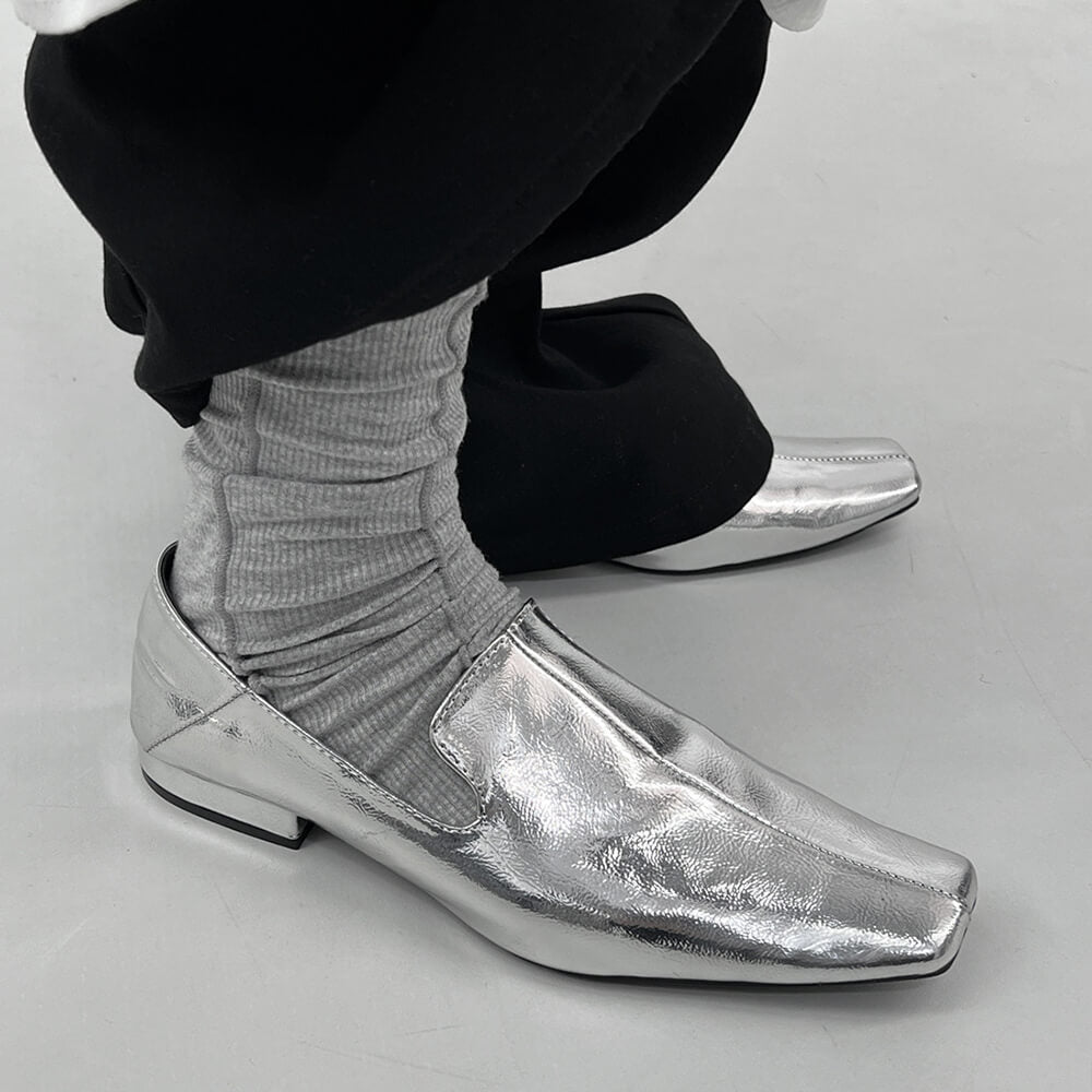 Dancing Life Square Toe Flat Loafers