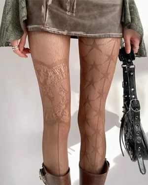 Star Girl Patterned Tights