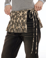 Star Print Y2K Overlay Belt