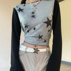 Star Girl Raglan Long Sleeve Top