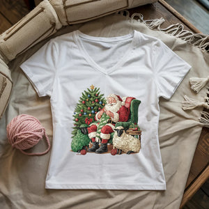 Santa Yarn Lady V-neck