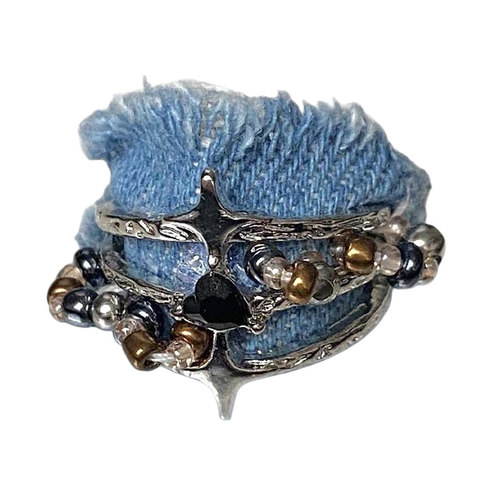 Y2K Denim Bead Ring