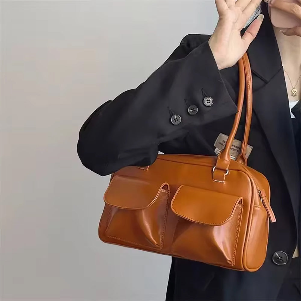 Y2K Double Pocket Shoulder Bag