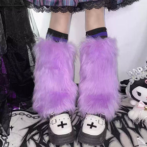Y2K Fuzzy Leg Warmers