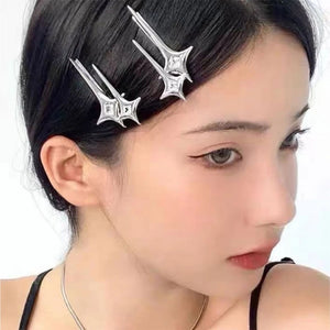 Y2K Star Hair Clips