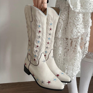 Y2K Western Star Boots